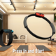 Ring Fit Adventure comes with a leg strap and a tension ring which combine with the Switch’s Joy-Con controllers to track the user’s workout movements.